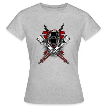 bikers - Women's T-Shirt - heather grey - Front - AI Model Female 172 dark (172cm)