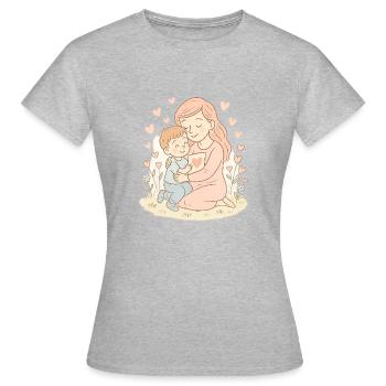 Vorlesezauber - Frauen T-Shirt - Grau meliert - Vorne - AI Model Female 172 dark (172cm)
