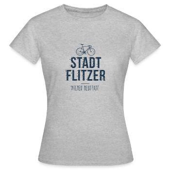 Stadt Flitzer Wiener Neustadt - Frauen T-Shirt - Grau meliert - Vorne - AI Model Female 172 dark (172cm)
