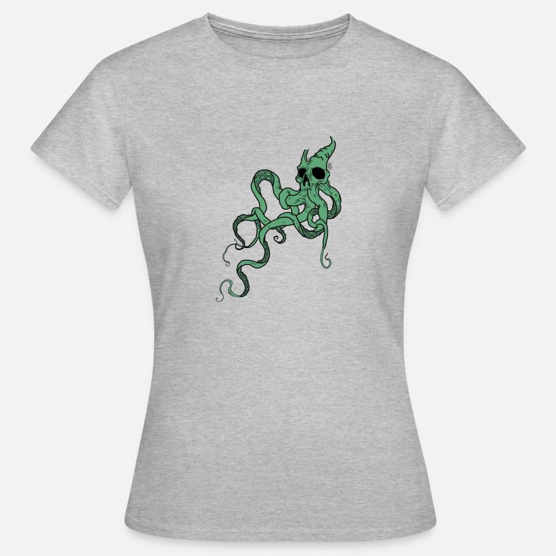 Skull octopus - Women's T-Shirt - heather grey