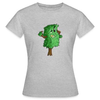 arbre - T-shirt Femme - gris chiné - Devant - AI Model Female 172 dark (172cm)