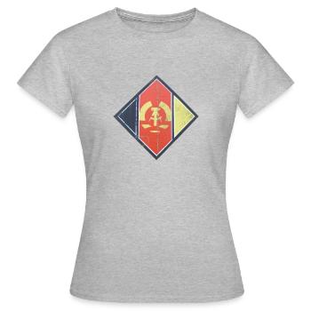 GDR pourri idée de cadeau idée - T-shirt Femme - gris chiné - Devant - AI Model Female 172 dark (172cm)