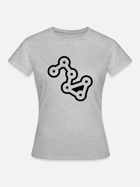 Ohne Worte - Frauen T-Shirt - Grau meliert