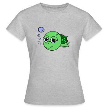 turtle - turtle - Women's T-Shirt - heather grey - Front - AI Model Female 172 dark (172cm)