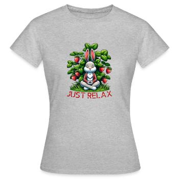 Détendez-vous - T-shirt Femme - gris chiné - Devant - AI Model Female 172 dark (172cm)