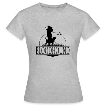 BLOODHOUND Hunting Dog Breed Hunting Hunting Dogs Wilsigns - Women's T-Shirt - heather grey - Front - AI Model Female 172 dark (172cm)