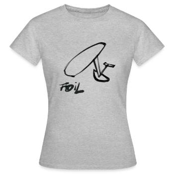 Foil Board - T-shirt Femme - gris chiné - Devant - AI Model Female 172 dark (172cm)