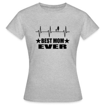 Mama - Frauen T-Shirt - Grau meliert - Vorne - AI Model Female 172 dark (172cm)
