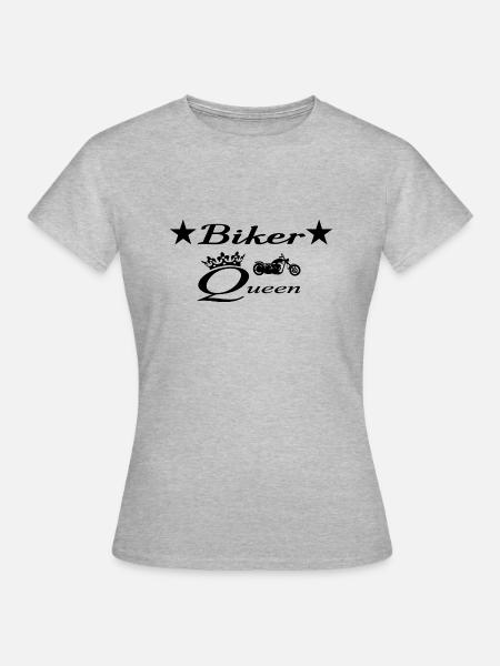 Motorrad - Frauen T-Shirt - Grau meliert