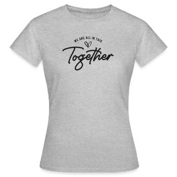 Nous sommes tous dans le même bateau - T-shirt Femme - gris chiné - Devant - AI Model Female 172 dark (172cm)