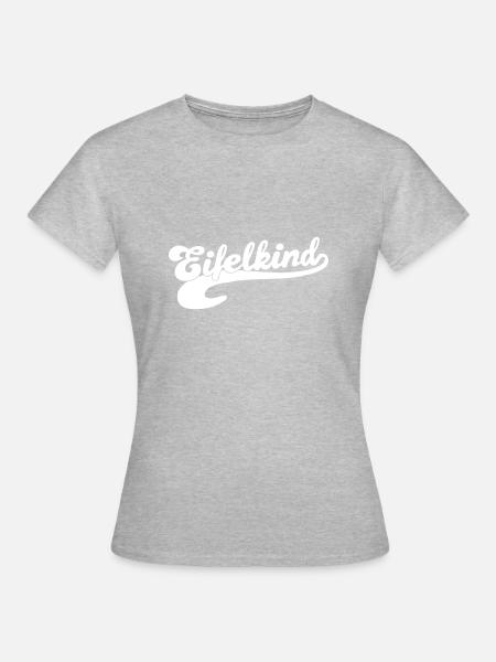 Eifelkind | Vektor | Farbwechsel - Frauen T-Shirt - Grau meliert