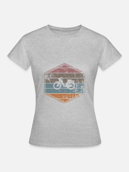 Moped - Frauen T-Shirt - Grau meliert