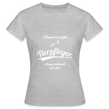 Tierpfleger - Frauen T-Shirt - Grau meliert - Vorne - AI Model Female 172 dark (172cm)