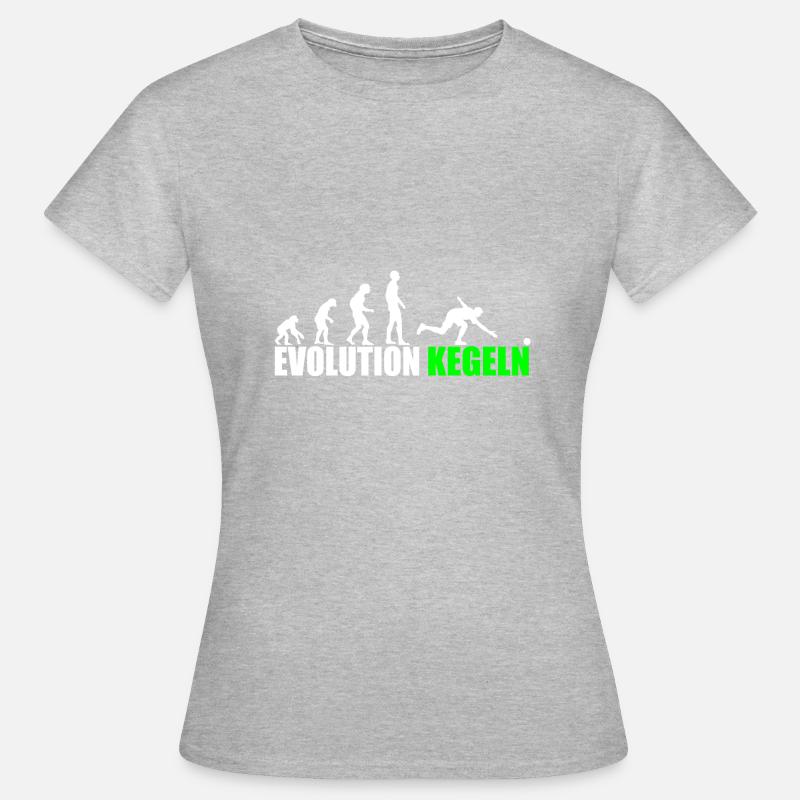 Quilles Evolution - T-shirt Femme - gris chiné