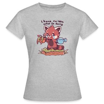 Malheurs du jardinage - T-shirt Femme - gris chiné - Devant - AI Model Female 172 dark (172cm)