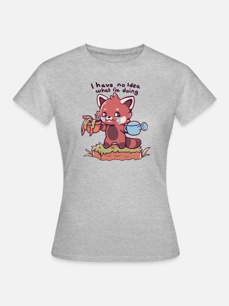 Probleme bei der Gartenarbeit - Frauen T-Shirt - Grau meliert