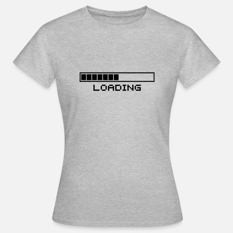 nerd gamer loading bar handy progress bar - Women's T-Shirt - heather grey