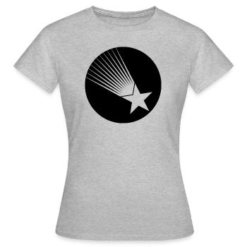étoile filante, étoile, ciel étoilé - T-shirt Femme - gris chiné - Devant - AI Model Female 172 dark (172cm)