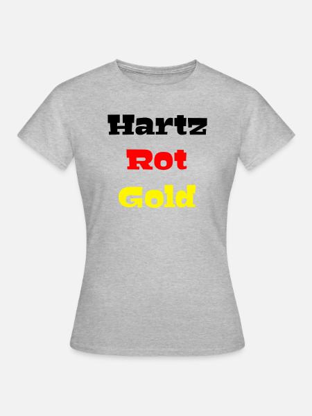 hartz 4 - Frauen T-Shirt - Grau meliert
