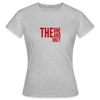 le seul et unique - T-shirt Femme - gris chiné - Devant - AI Model Female 172 dark (172cm)
