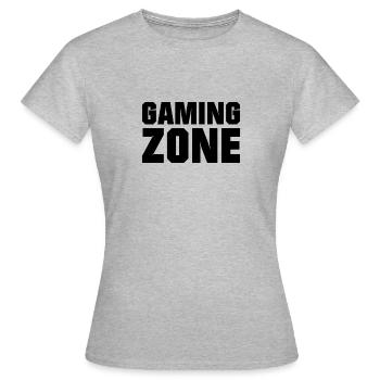 Gaming Zone - Frauen T-Shirt - Grau meliert - Vorne - AI Model Female 172 dark (172cm)