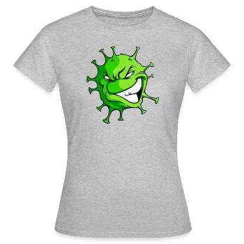 Virus sauvage - T-shirt Femme - gris chiné - Devant - AI Model Female 172 dark (172cm)