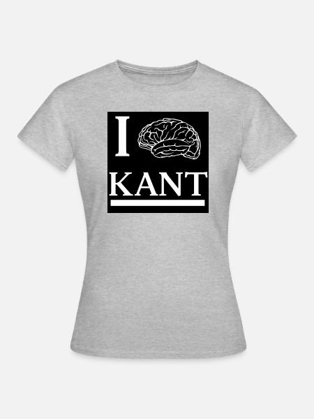 Kant - Frauen T-Shirt - Grau meliert