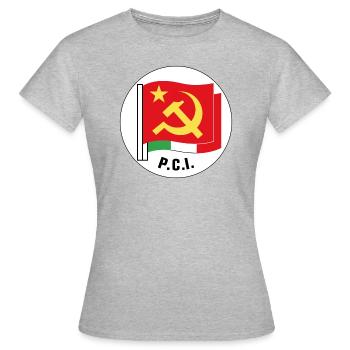 Italian Communist Party - Women's T-Shirt - heather grey - Front - AI Model Female 172 dark (172cm)