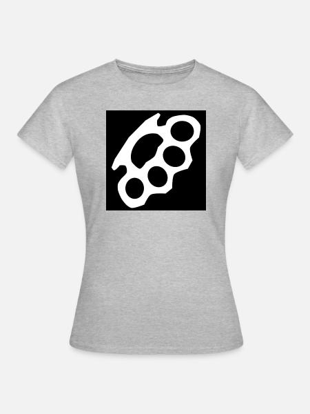 schlagring - Frauen T-Shirt - Grau meliert