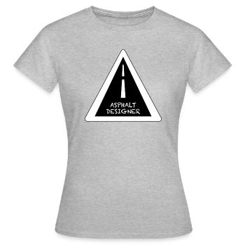 Straßenbauer - Frauen T-Shirt - Grau meliert - Vorne - AI Model Female 172 dark (172cm)