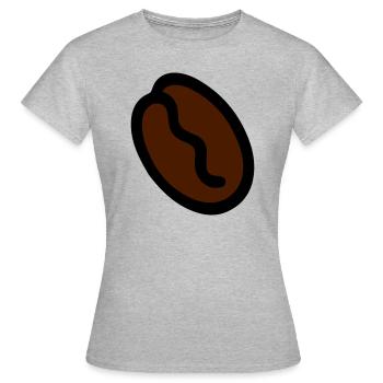 Coffee bean coffee bean - Women's T-Shirt - heather grey - Front - AI Model Female 172 dark (172cm)