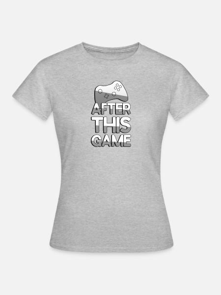 AFTER THIS GAME + Controller - Gaming - Frauen T-Shirt - Grau meliert