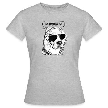 Le beagle, un ami pour la vie - T-shirt Femme - gris chiné - Devant - AI Model Female 172 dark (172cm)