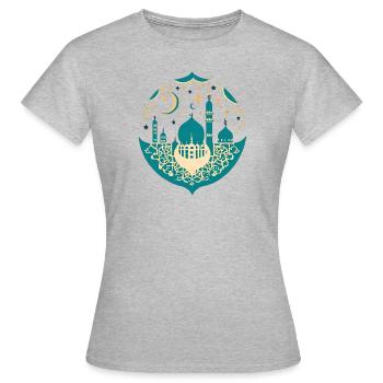 Ramadan Gift Eid Mubarak Islam Allah Muslim - Women's T-Shirt - heather grey - Front - AI Model Female 172 dark (172cm)