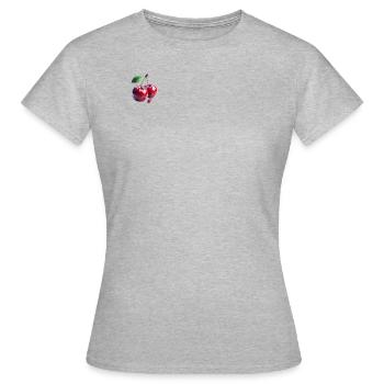 Kirschen Polygon - Frauen T-Shirt - Grau meliert - Vorne - AI Model Female 172 dark (172cm)