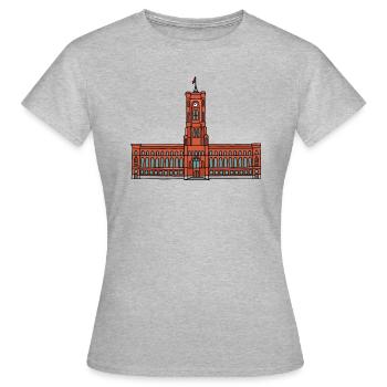 Rotes Rathaus BERLIN - Frauen T-Shirt - Grau meliert - Vorne - AI Model Female 172 dark (172cm)