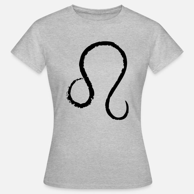 Sternzeichen Löwe - Leo - Frauen T-Shirt - Grau meliert