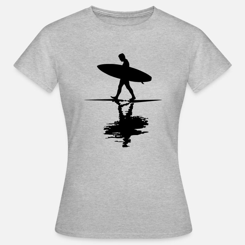 surf_2 - T-shirt Femme - gris chiné
