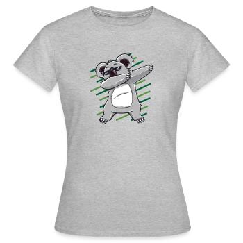Dabbing dab koala bear dab cadeau anniversaire - T-shirt Femme - gris chiné - Devant - AI Model Female 172 dark (172cm)