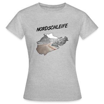 Nordschleife - T-shirt Femme - gris chiné - Devant - AI Model Female 172 dark (172cm)