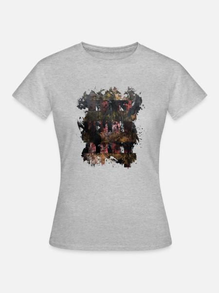 eX Graphic 2 - Frauen T-Shirt - Grau meliert