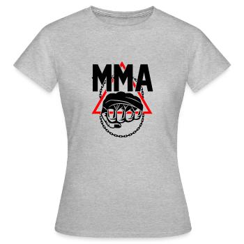 mma - T-shirt Femme - gris chiné - Devant - AI Model Female 172 dark (172cm)