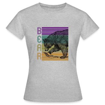 porter - T-shirt Femme - gris chiné - Devant - AI Model Female 172 dark (172cm)