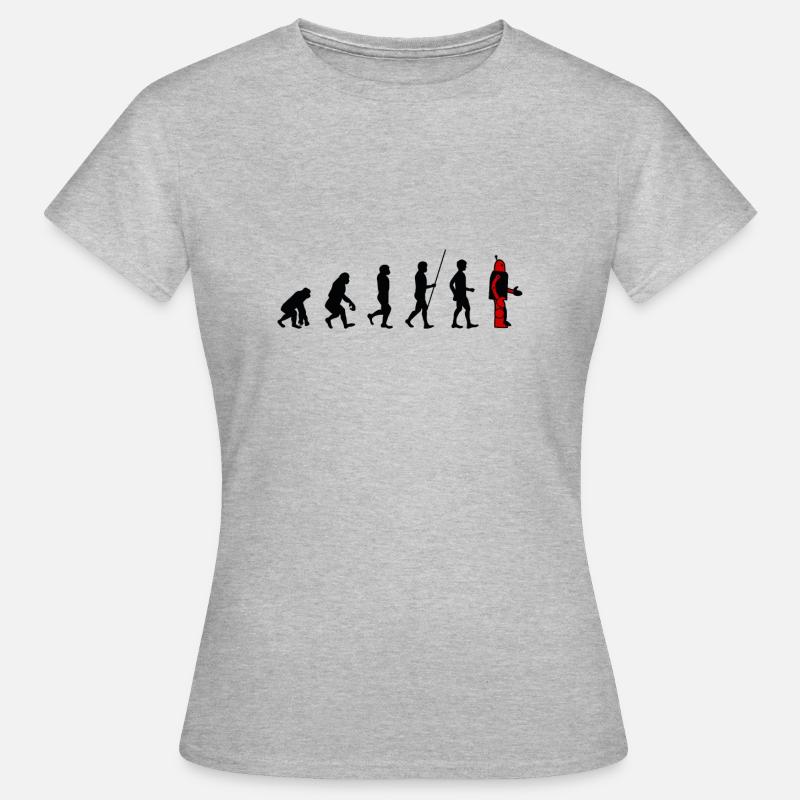 Evolution - Robot - Women's T-Shirt - heather grey