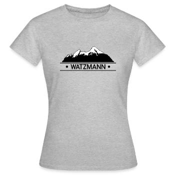Watzmann - T-shirt Femme - gris chiné - Devant - AI Model Female 172 dark (172cm)