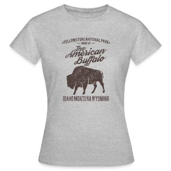 buffle - T-shirt Femme - gris chiné - Devant - AI Model Female 172 dark (172cm)