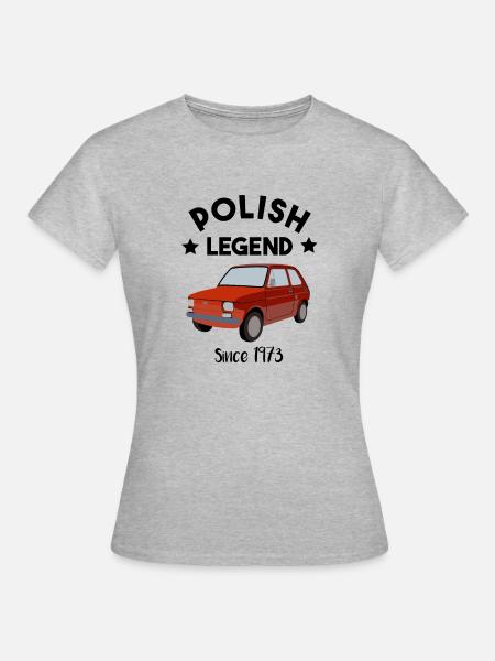 Polish Legend - Maluch - 126p - oldtimer - Frauen T-Shirt - Grau meliert