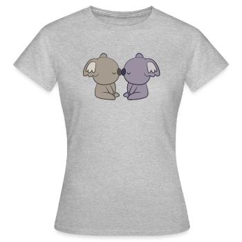 Koala - Koalas - Koala T-Shirt - Koala Love - Women's T-Shirt - heather grey - Front - AI Model Female 172 dark (172cm)