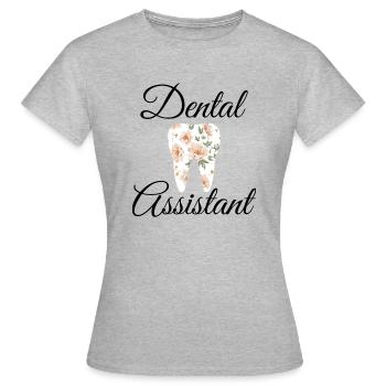 Dental Assistant - Women's T-Shirt - heather grey - Front - AI Model Female 172 dark (172cm)