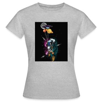 Space Astronaut - Women's T-Shirt - heather grey - Front - AI Model Female 172 dark (172cm)